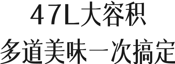 47L大容积多道美味一次搞定